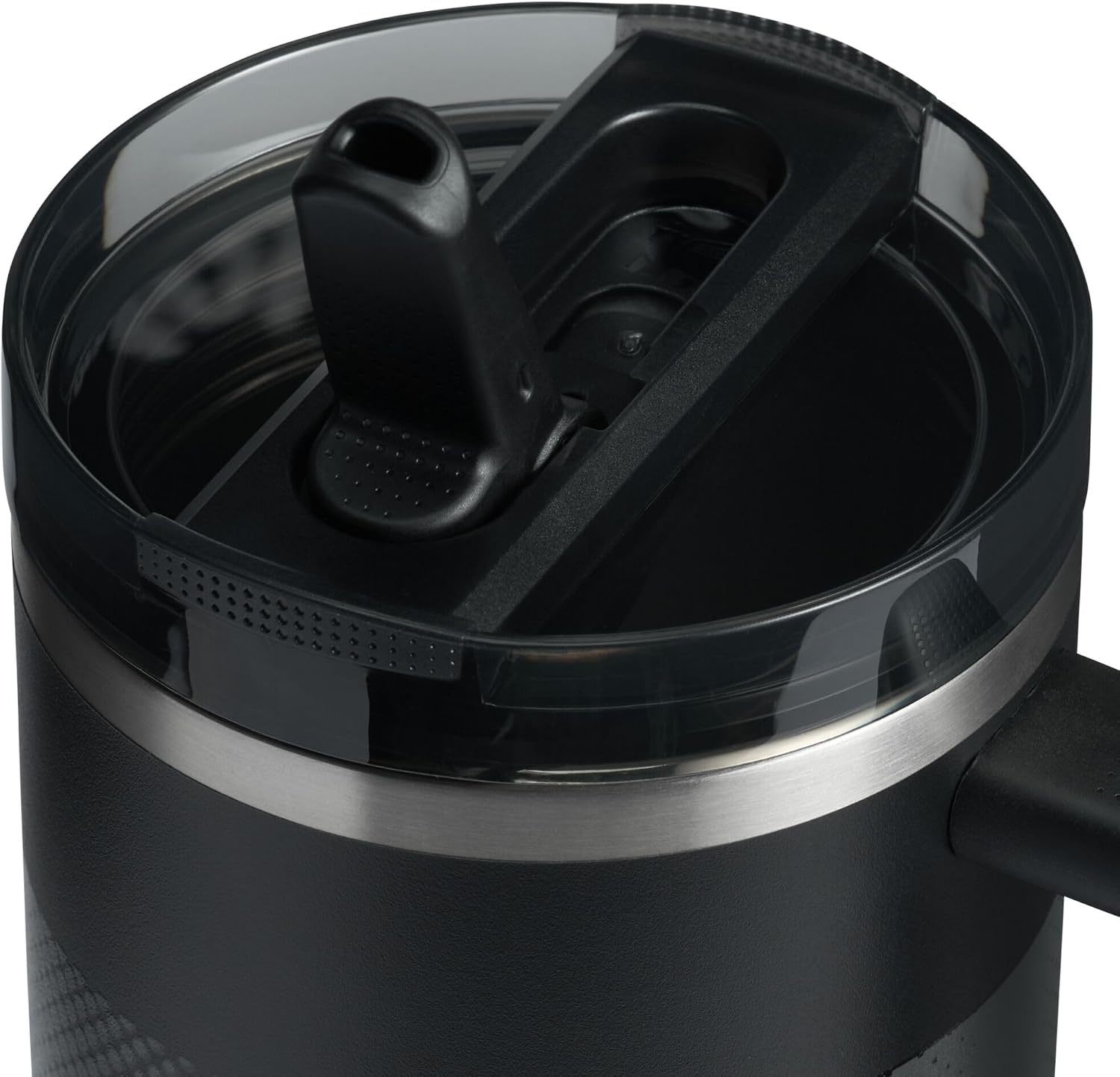 image:imageSTANLEY Quencher ProTour Flipstraw Tumbler 20 oz Chili Black BuiltIn Straw amp Handle Cupholder Compatible for Travel Leakproof Insulated Stainless Steel Cup BPAFreeBlack Fade