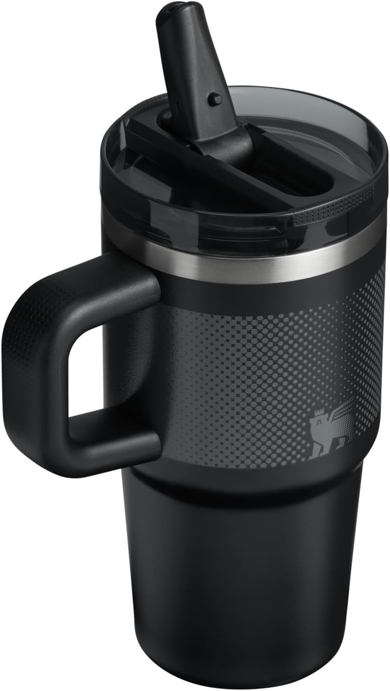 image:imageSTANLEY Quencher ProTour Flipstraw Tumbler 20 oz Chili Black BuiltIn Straw amp Handle Cupholder Compatible for Travel Leakproof Insulated Stainless Steel Cup BPAFreeBlack Fade
