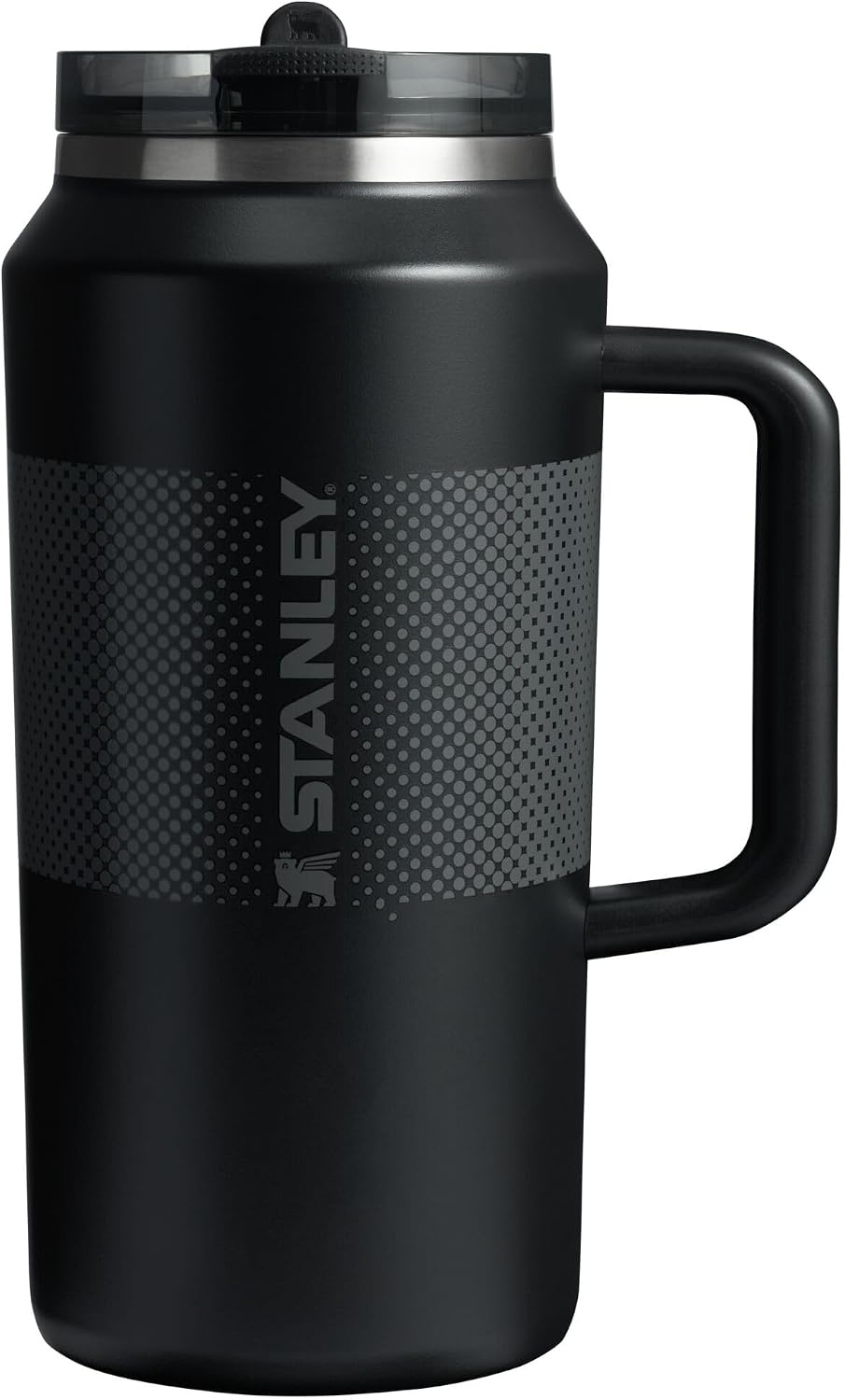 image:imageSTANLEY Quencher ProTour Flipstraw Tumbler 20 oz Chili Black BuiltIn Straw amp Handle Cupholder Compatible for Travel Leakproof Insulated Stainless Steel Cup BPAFreeBlack Fade