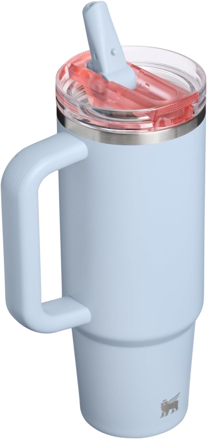 image:imageSTANLEY Quencher ProTour Flipstraw Tumbler 20 oz Chili Black BuiltIn Straw amp Handle Cupholder Compatible for Travel Leakproof Insulated Stainless Steel Cup BPAFreeBlue Dream