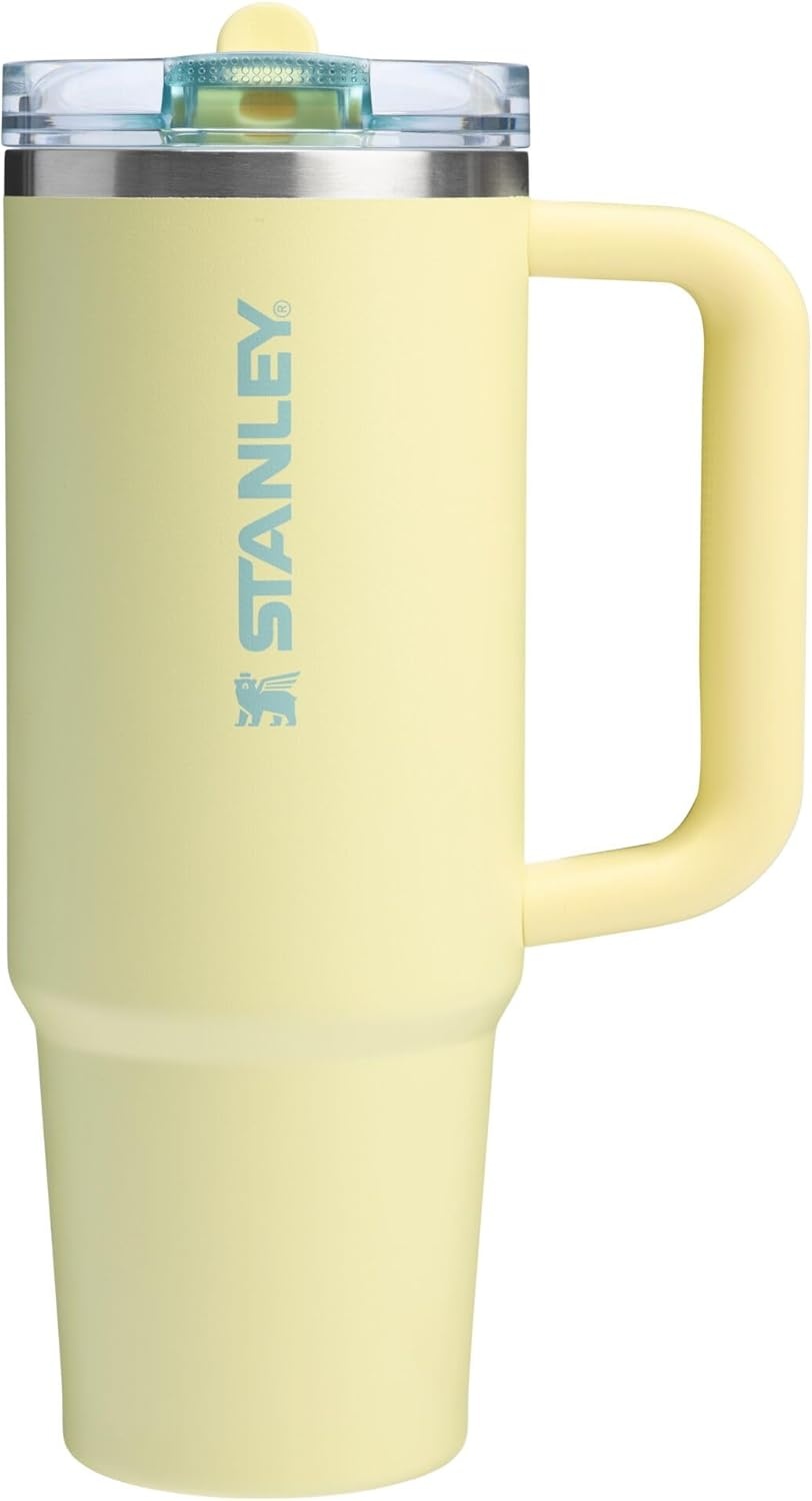 image:imageSTANLEY Quencher ProTour Flipstraw Tumbler 20 oz Chili Black BuiltIn Straw amp Handle Cupholder Compatible for Travel Leakproof Insulated Stainless Steel Cup BPAFreePomelo