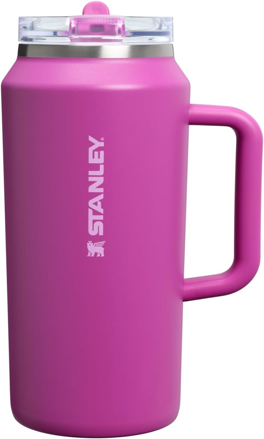 image:imageSTANLEY Quencher ProTour Flipstraw Tumbler 20 oz Chili Black BuiltIn Straw amp Handle Cupholder Compatible for Travel Leakproof Insulated Stainless Steel Cup BPAFreeDark Blossom