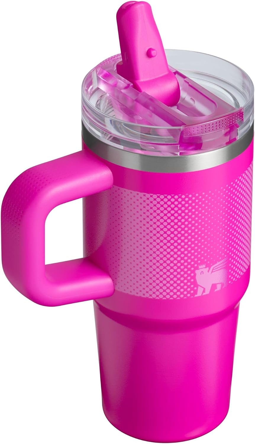 image:imageSTANLEY Quencher ProTour Flipstraw Tumbler 20 oz Chili Black BuiltIn Straw amp Handle Cupholder Compatible for Travel Leakproof Insulated Stainless Steel Cup BPAFreeVivid Violet Fade