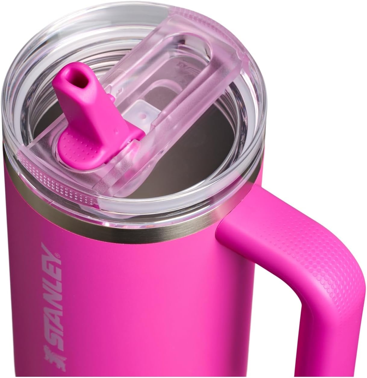 image:imageSTANLEY Quencher ProTour Flipstraw Tumbler 20 oz Chili Black BuiltIn Straw amp Handle Cupholder Compatible for Travel Leakproof Insulated Stainless Steel Cup BPAFreeViolet Blossom