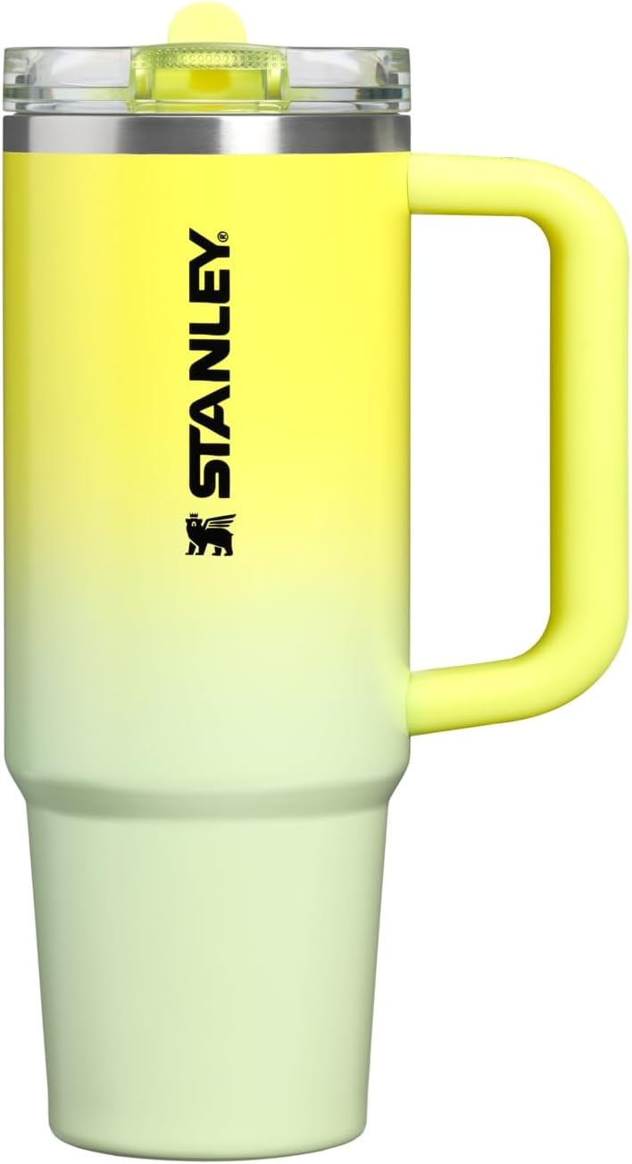 image:imageSTANLEY Quencher ProTour Flipstraw Tumbler 20 oz Chili Black BuiltIn Straw amp Handle Cupholder Compatible for Travel Leakproof Insulated Stainless Steel Cup BPAFreeAtomic Gradient