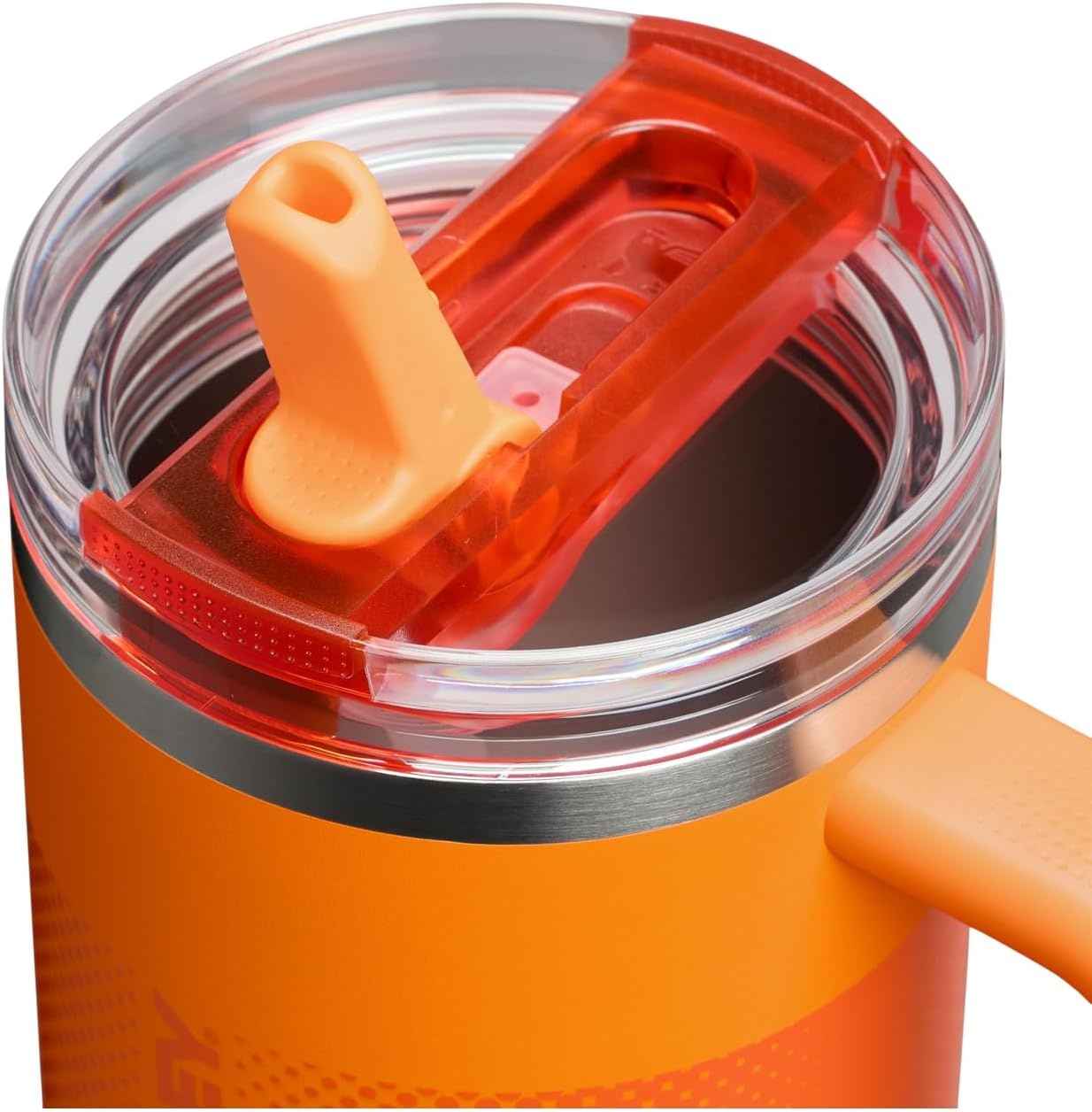 image:imageSTANLEY Quencher ProTour Flipstraw Tumbler 20 oz Chili Black BuiltIn Straw amp Handle Cupholder Compatible for Travel Leakproof Insulated Stainless Steel Cup BPAFreeGoldenrod Fade