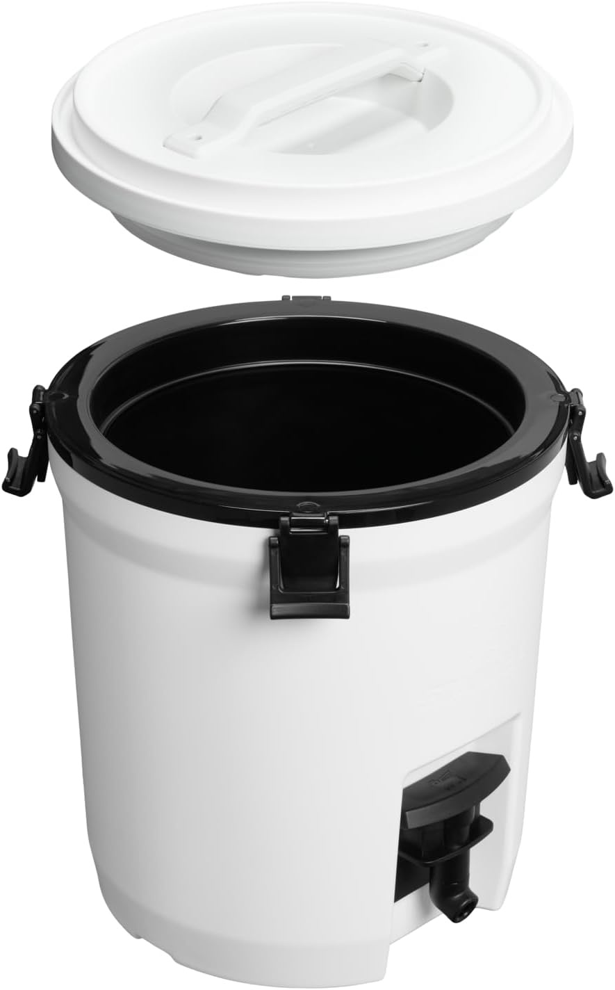 image:imageStanley Adventure Fast Flow Water Jug Leakproof Ice Water Dispenser Insulated Beverage Cooler Easy Pour Spigot and Latched Foam Lid BPAFreeChalk