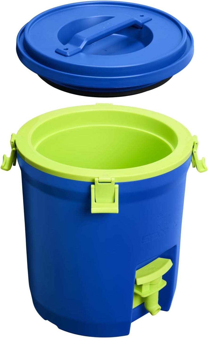 image:imageStanley Adventure Fast Flow Water Jug Leakproof Ice Water Dispenser Insulated Beverage Cooler Easy Pour Spigot and Latched Foam Lid BPAFreeCobalt Chartreuse