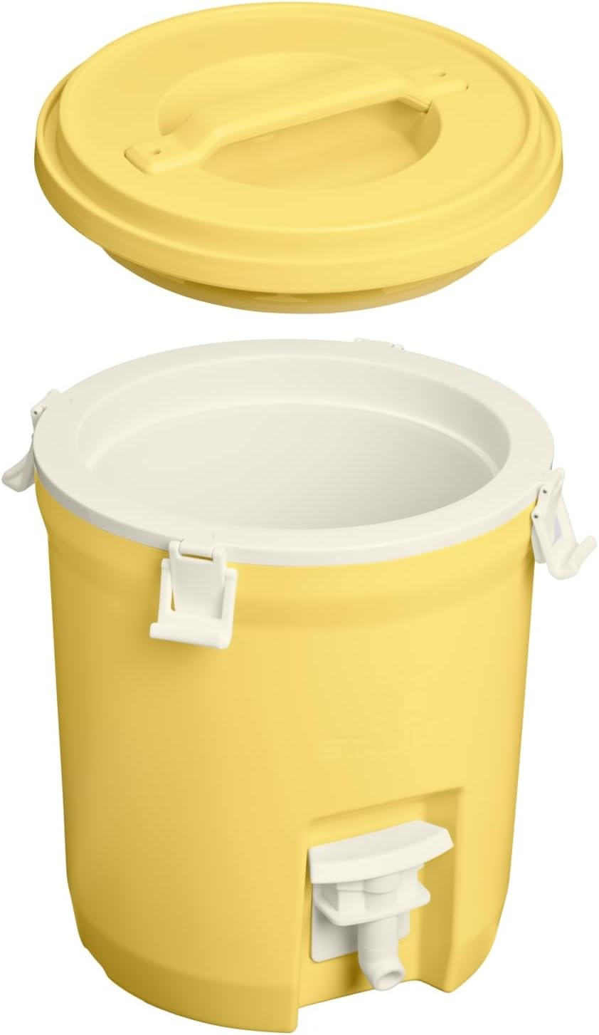 image:imageStanley Adventure Fast Flow Water Jug Leakproof Ice Water Dispenser Insulated Beverage Cooler Easy Pour Spigot and Latched Foam Lid BPAFreeDaffodil
