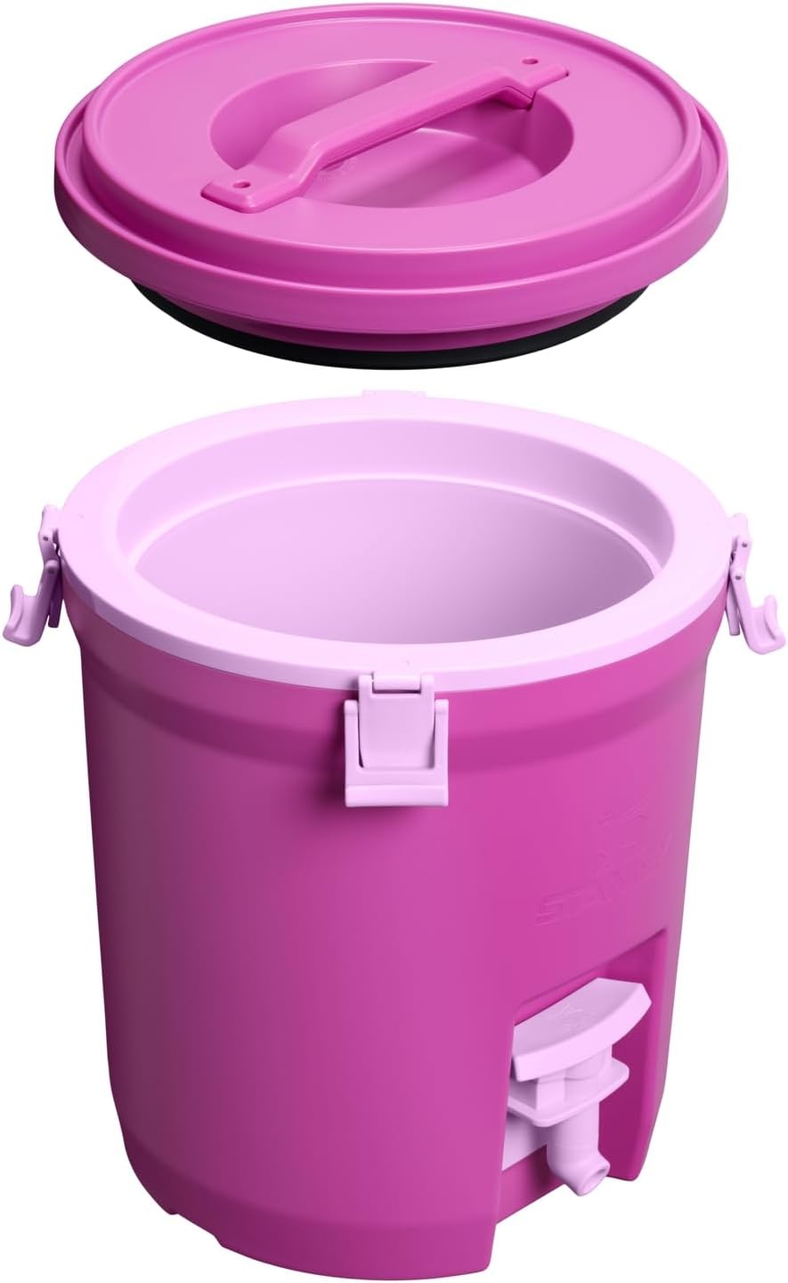 image:imageStanley Adventure Fast Flow Water Jug Leakproof Ice Water Dispenser Insulated Beverage Cooler Easy Pour Spigot and Latched Foam Lid BPAFreeDark Blossom