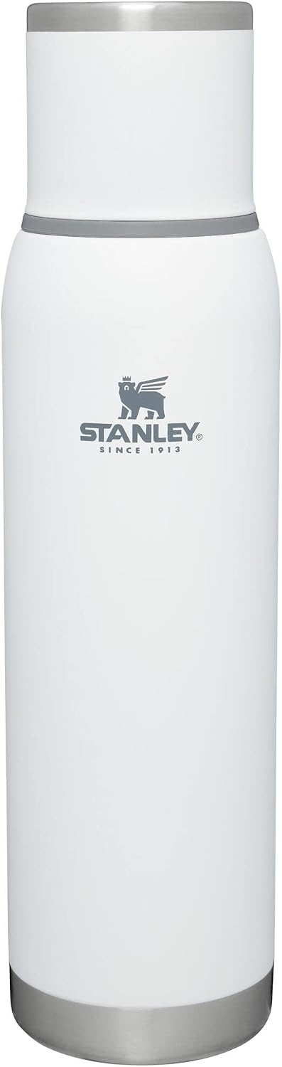 image:imageStanley AdventureToGo Vacuum Bottle 11 qt Wide Mouth with Leakproof Cup Lid Keep Drinks Hot or Cold Packable for Travel Insulated Stainless Steel Thermal Bottle BPAFree Chili RedPolar