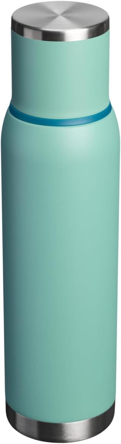 image:imageStanley AdventureToGo Vacuum Bottle 11 qt Wide Mouth with Leakproof Cup Lid Keep Drinks Hot or Cold Packable for Travel Insulated Stainless Steel Thermal Bottle BPAFree Chili RedSpring Green
