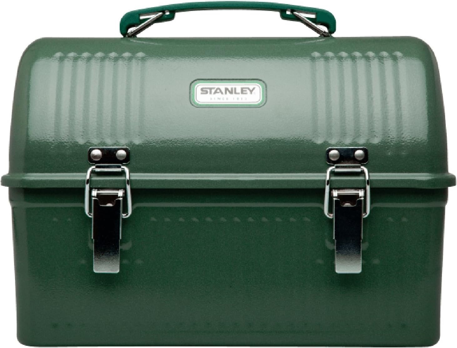 image:imageStanley Classic Lunch Box 10 qt Vintage Metal Lunchbox Durable Meal Container with Handle and Latch Stores Food Drinks Thermos Water BottleHammertone Green