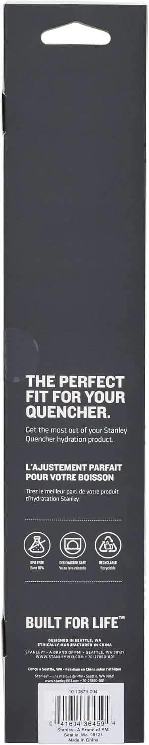image:imageStanley Quencher Tumbler Straws Reusable Replacement Straws for Tumbler with Handle Stainless Steel Drinking Cup Accessory BPAFreeClear