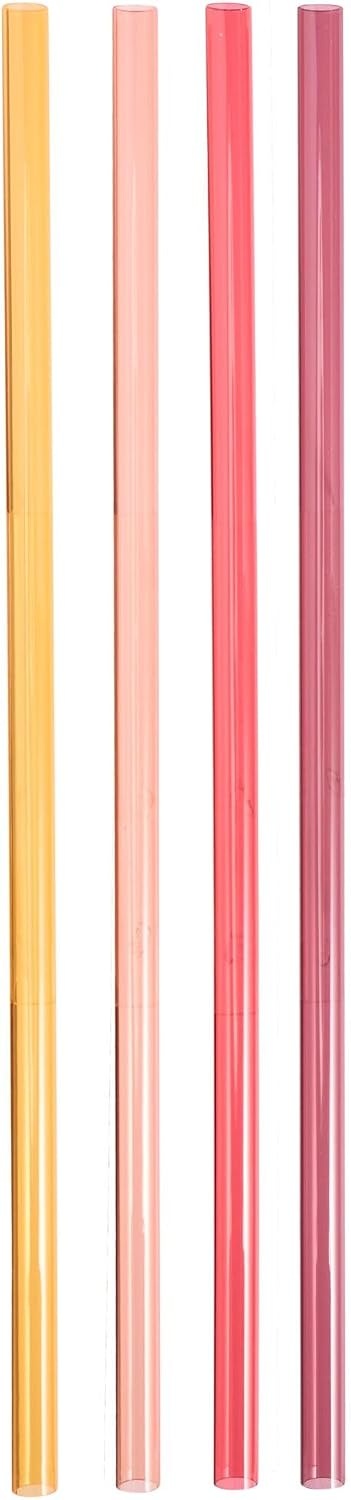 image:imageStanley Quencher Tumbler Straws Reusable Replacement Straws for Tumbler with Handle Stainless Steel Drinking Cup Accessory BPAFreeRedOrange Multi Pack