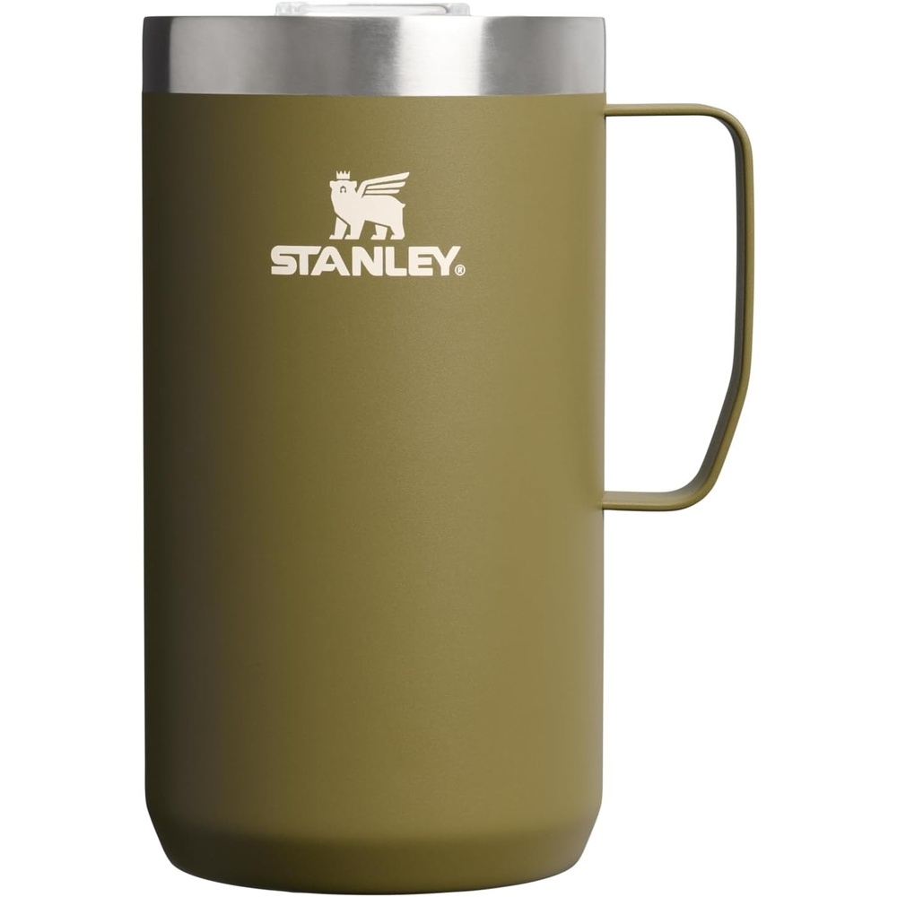 image:imageSTANLEY Everyday Camp Mug 12oz Drink Through Lid Cup for Coffee Tea and Drinks Insulated Stainless Steel Coffee Mug BPAFree Black 20Thyme