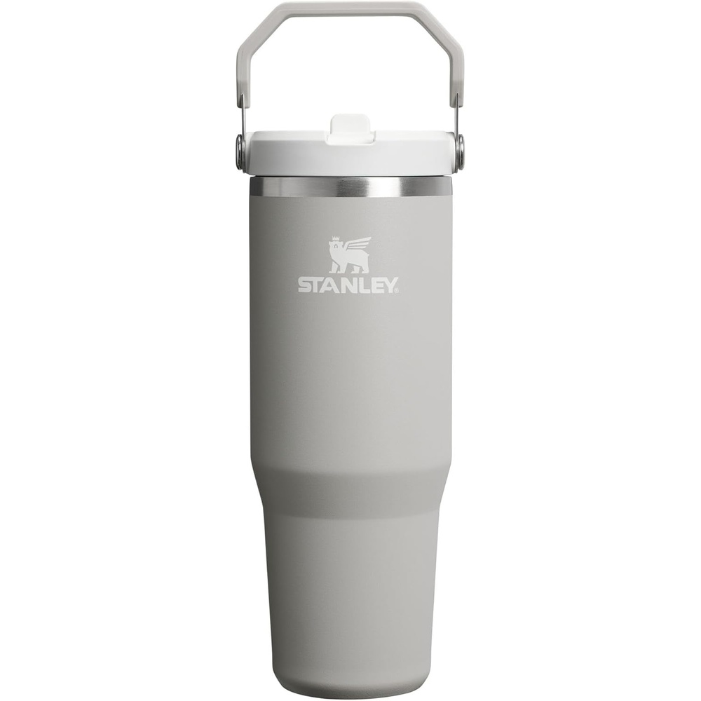 image:imageSTANLEY IceFlow 20 Flip Straw Tumbler 30 oz Chili Red Easy Carry Handle Twist On Lid and Flip Up Straw Leak Resistant Water Bottle Insulated Stainless Steel BPAFreeAsh