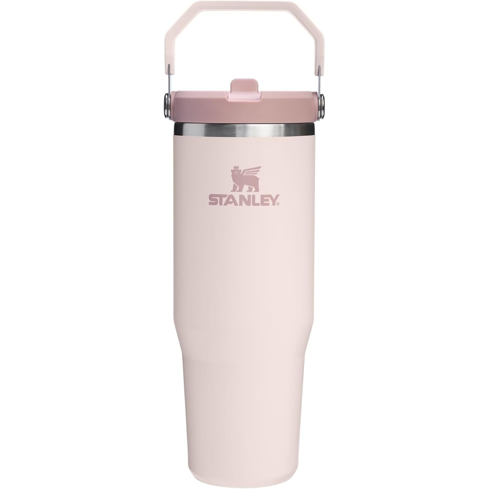 image:imageSTANLEY IceFlow 20 Flip Straw Tumbler 30 oz Chili Red Easy Carry Handle Twist On Lid and Flip Up Straw Leak Resistant Water Bottle Insulated Stainless Steel BPAFreeRose Quartz 20