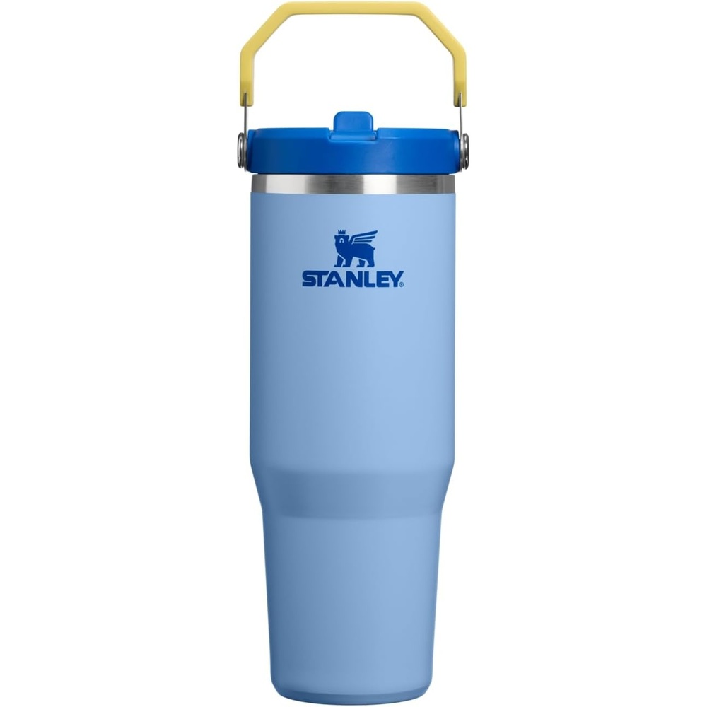 image:imageSTANLEY IceFlow 20 Flip Straw Tumbler 30 oz Chili Red Easy Carry Handle Twist On Lid and Flip Up Straw Leak Resistant Water Bottle Insulated Stainless Steel BPAFreeCornflower Admiral Blue