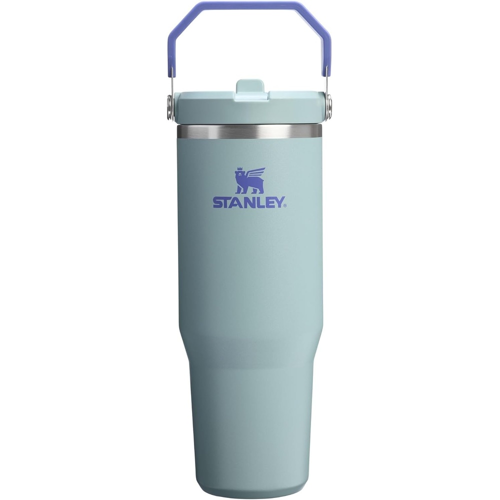 image:imageSTANLEY IceFlow 20 Flip Straw Tumbler 30 oz Chili Red Easy Carry Handle Twist On Lid and Flip Up Straw Leak Resistant Water Bottle Insulated Stainless Steel BPAFreeExclusive Blue Catus