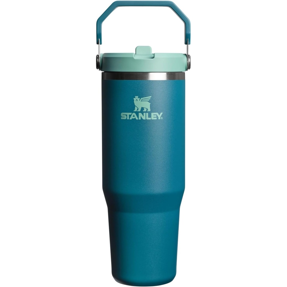 image:imageSTANLEY IceFlow 20 Flip Straw Tumbler 30 oz Chili Red Easy Carry Handle Twist On Lid and Flip Up Straw Leak Resistant Water Bottle Insulated Stainless Steel BPAFreeCoastal Teal