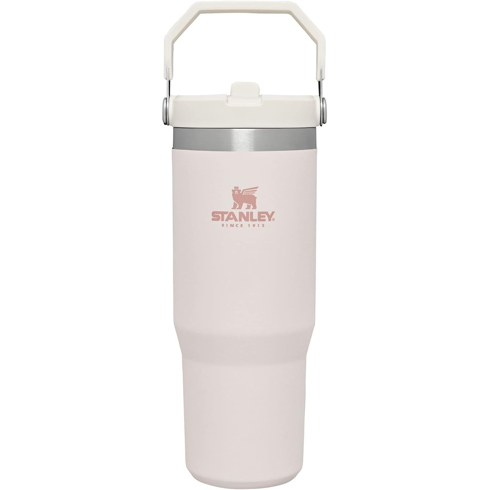 image:imageSTANLEY IceFlow 20 Flip Straw Tumbler 30 oz Chili Red Easy Carry Handle Twist On Lid and Flip Up Straw Leak Resistant Water Bottle Insulated Stainless Steel BPAFreeRose Quartz 10