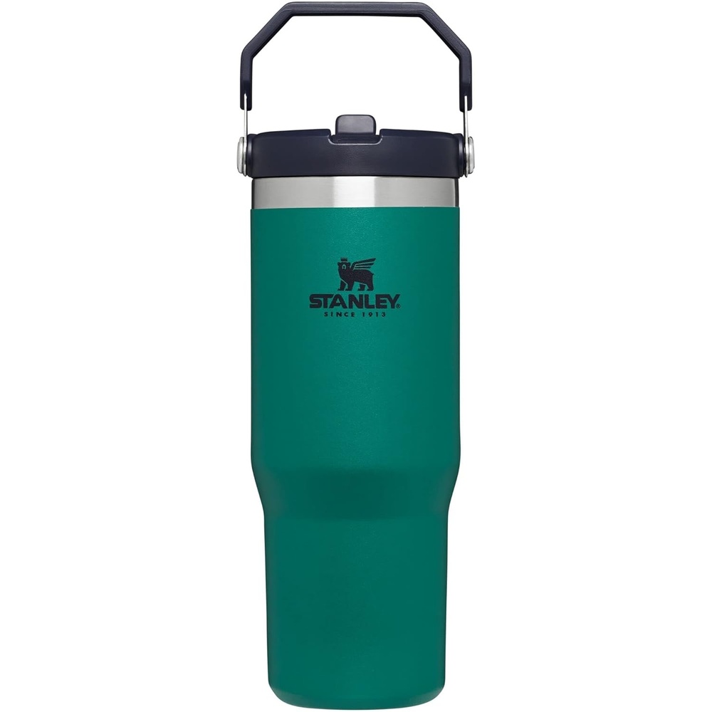 image:imageSTANLEY IceFlow 20 Flip Straw Tumbler 30 oz Chili Red Easy Carry Handle Twist On Lid and Flip Up Straw Leak Resistant Water Bottle Insulated Stainless Steel BPAFreeTidepool
