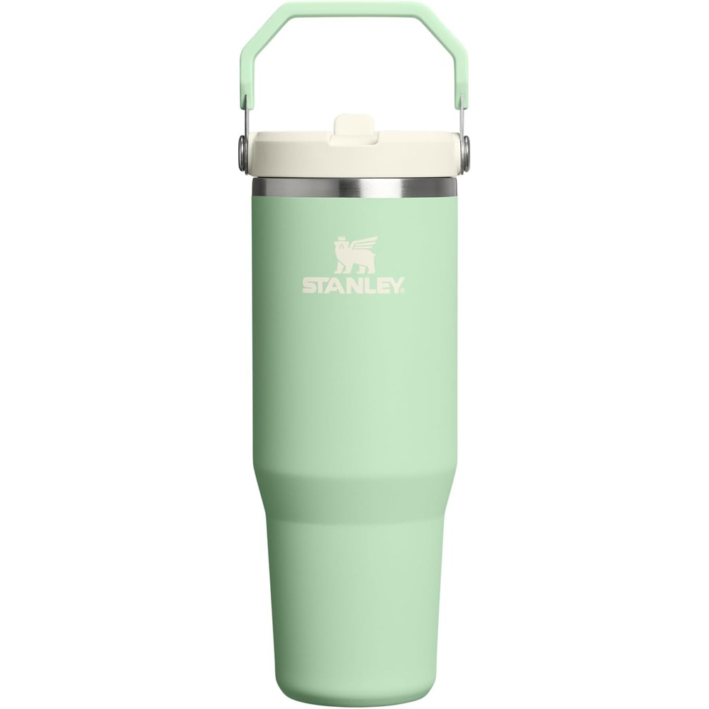 image:imageSTANLEY IceFlow 20 Flip Straw Tumbler 30 oz Chili Red Easy Carry Handle Twist On Lid and Flip Up Straw Leak Resistant Water Bottle Insulated Stainless Steel BPAFreePistachio