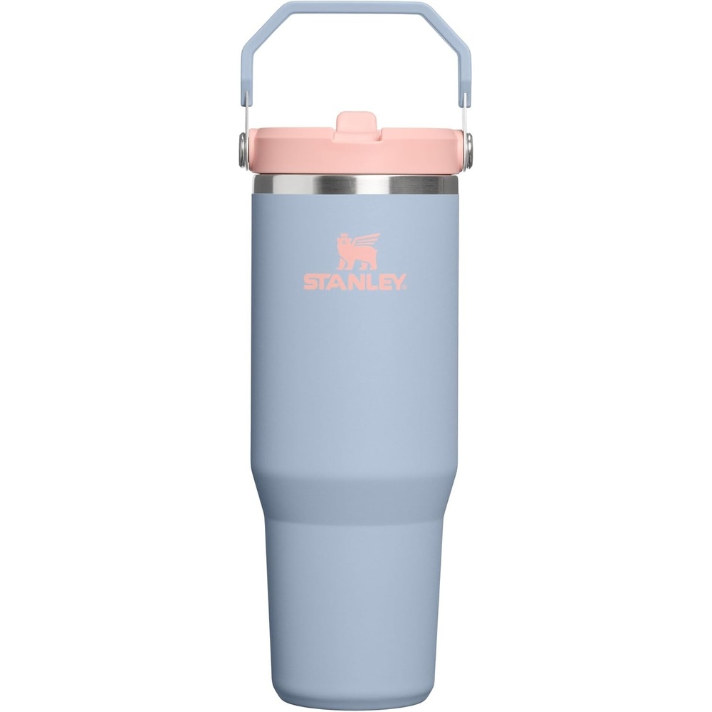 image:imageSTANLEY IceFlow 20 Flip Straw Tumbler 30 oz Chili Red Easy Carry Handle Twist On Lid and Flip Up Straw Leak Resistant Water Bottle Insulated Stainless Steel BPAFreeBlue Dream