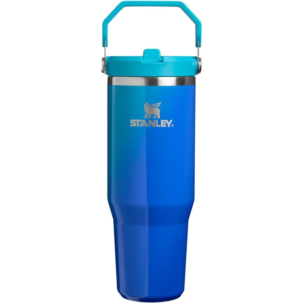 image:imageSTANLEY IceFlow 20 Flip Straw Tumbler 30 oz Chili Red Easy Carry Handle Twist On Lid and Flip Up Straw Leak Resistant Water Bottle Insulated Stainless Steel BPAFreeSea Glass Aura