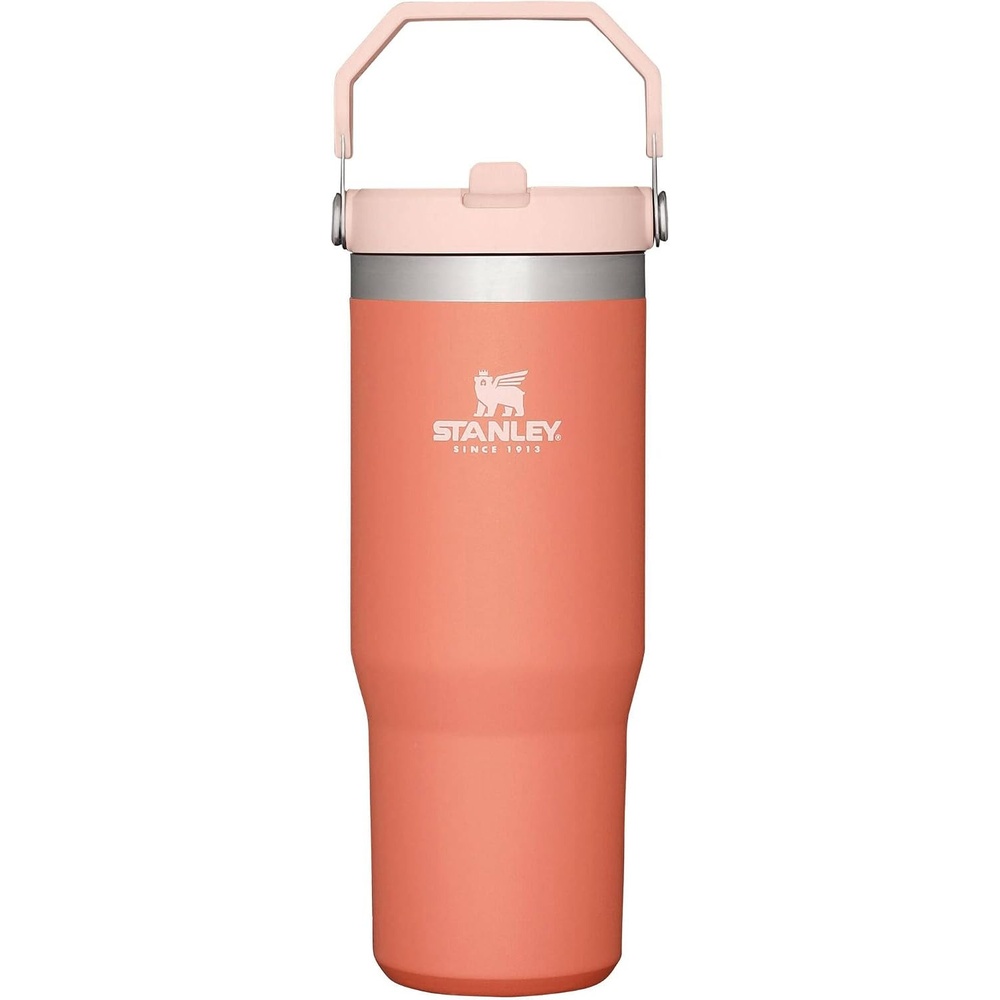 image:imageSTANLEY IceFlow 20 Flip Straw Tumbler 30 oz Chili Red Easy Carry Handle Twist On Lid and Flip Up Straw Leak Resistant Water Bottle Insulated Stainless Steel BPAFreeGrapefruit