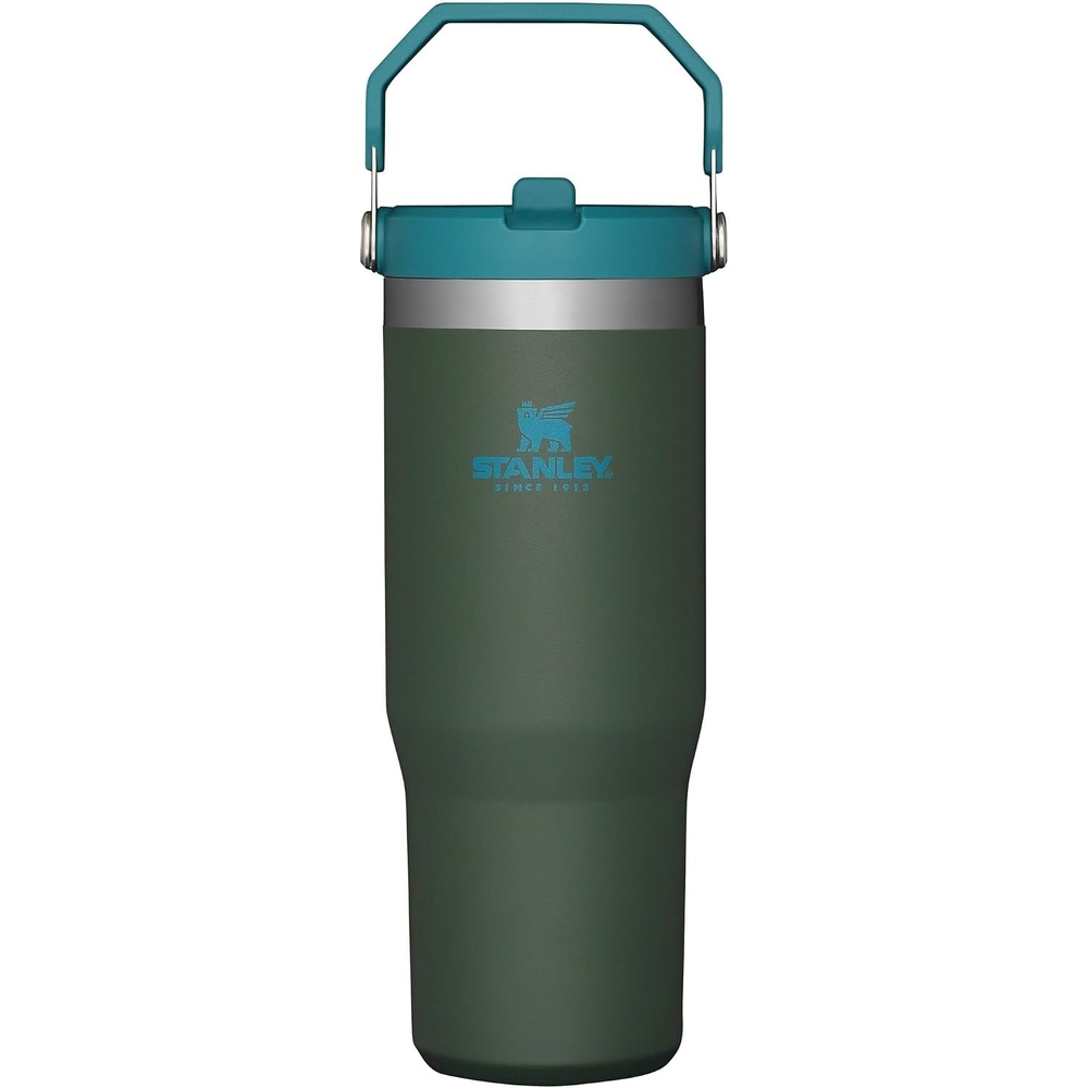 image:imageSTANLEY IceFlow 20 Flip Straw Tumbler 30 oz Chili Red  Easy Carry Handle  Twist On Lid and Flip Up Straw  Leak Resistant Water Bottle  Insulated Stainless Steel  BPAFreeSpirulina