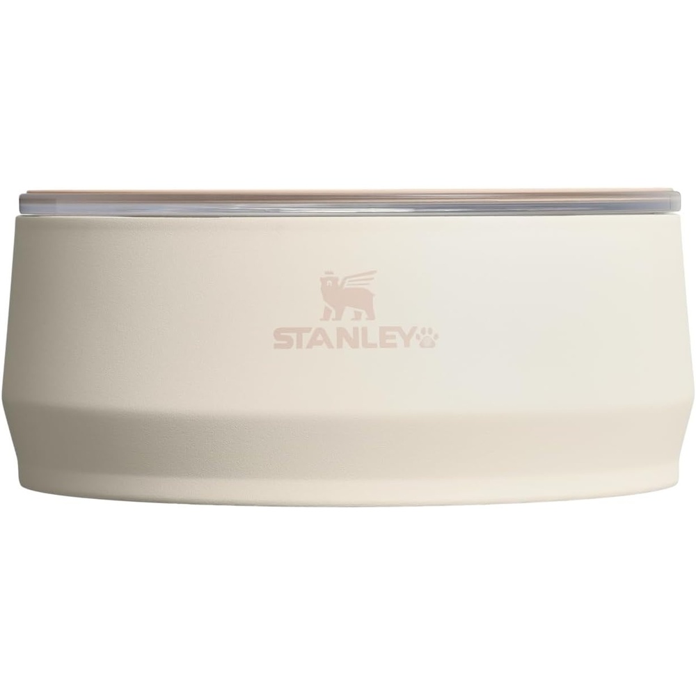 image:imageSTANLEY Pet Bowl 3Cup 24 oz Insulated Stainless Steel Dog amp Cat Bowl SplashResistant Lid Dishwasher Safe BPAFree Black 20Cream
