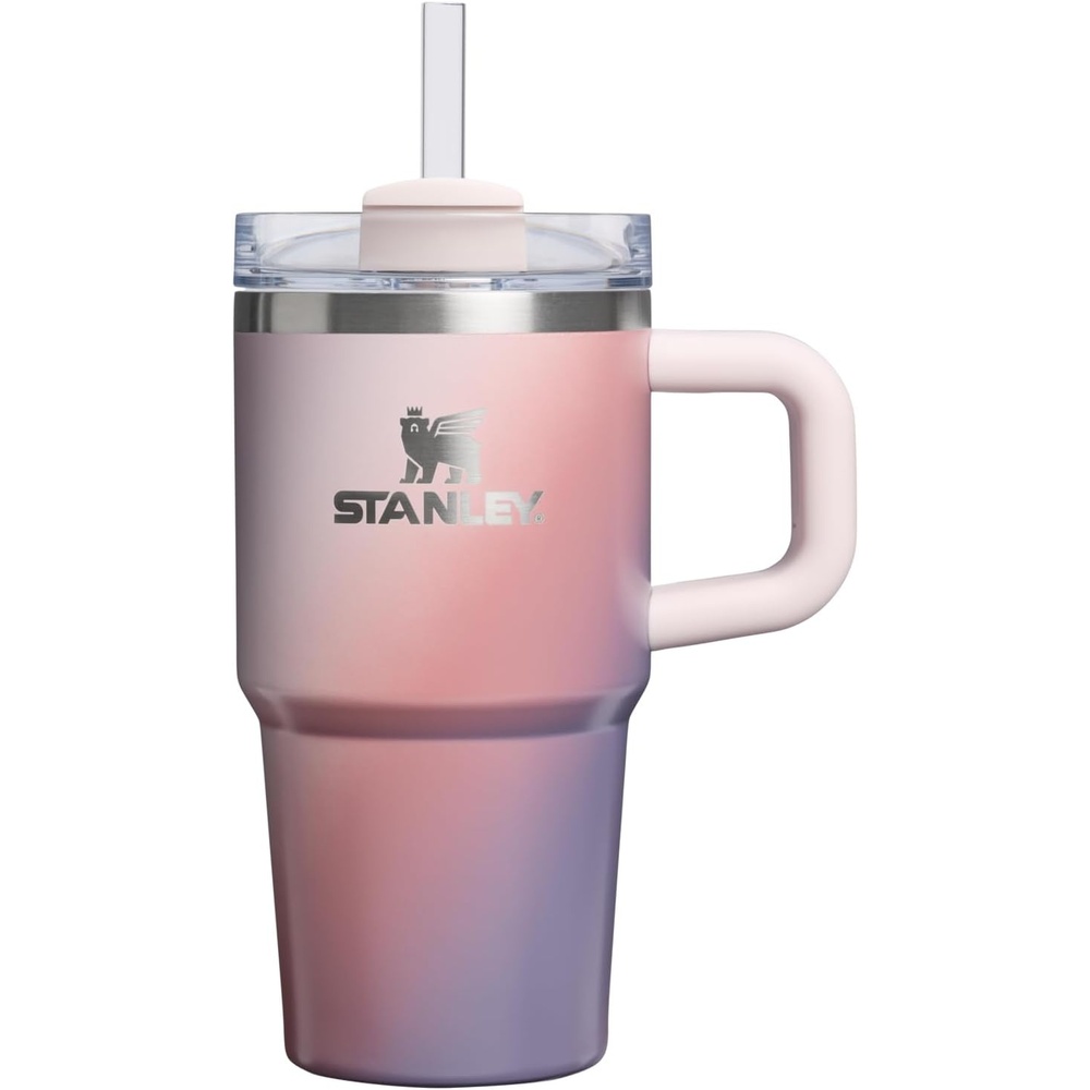 image:imageSTANLEY Quencher H20 Flow State Tumbler 30 oz Chili Red  Handle and Straw  3Position Lid  Cup Holder Compatible for Travel  Insulated Stainless Steel Cup  BPAFreeDawn Spiral
