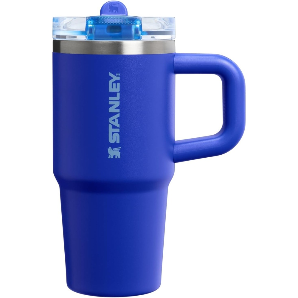 image:imageSTANLEY Quencher ProTour Flipstraw Tumbler 20 oz Chili Black BuiltIn Straw amp Handle Cupholder Compatible for Travel Leakproof Insulated Stainless Steel Cup BPAFreeCobalt
