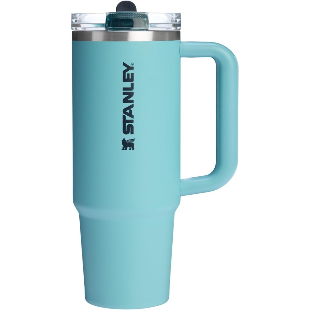 image:imageSTANLEY Quencher ProTour Flipstraw Tumbler 20 oz Chili Black BuiltIn Straw amp Handle Cupholder Compatible for Travel Leakproof Insulated Stainless Steel Cup BPAFreeAgave