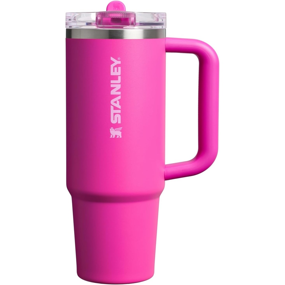 image:imageSTANLEY Quencher ProTour Flipstraw Tumbler 20 oz Chili Black BuiltIn Straw amp Handle Cupholder Compatible for Travel Leakproof Insulated Stainless Steel Cup BPAFreeViolet Blossom