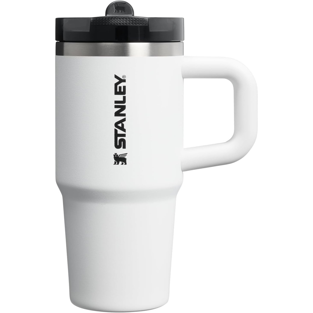 image:imageSTANLEY Quencher ProTour Flipstraw Tumbler 20 oz Chili Black BuiltIn Straw amp Handle Cupholder Compatible for Travel Leakproof Insulated Stainless Steel Cup BPAFreeChalk