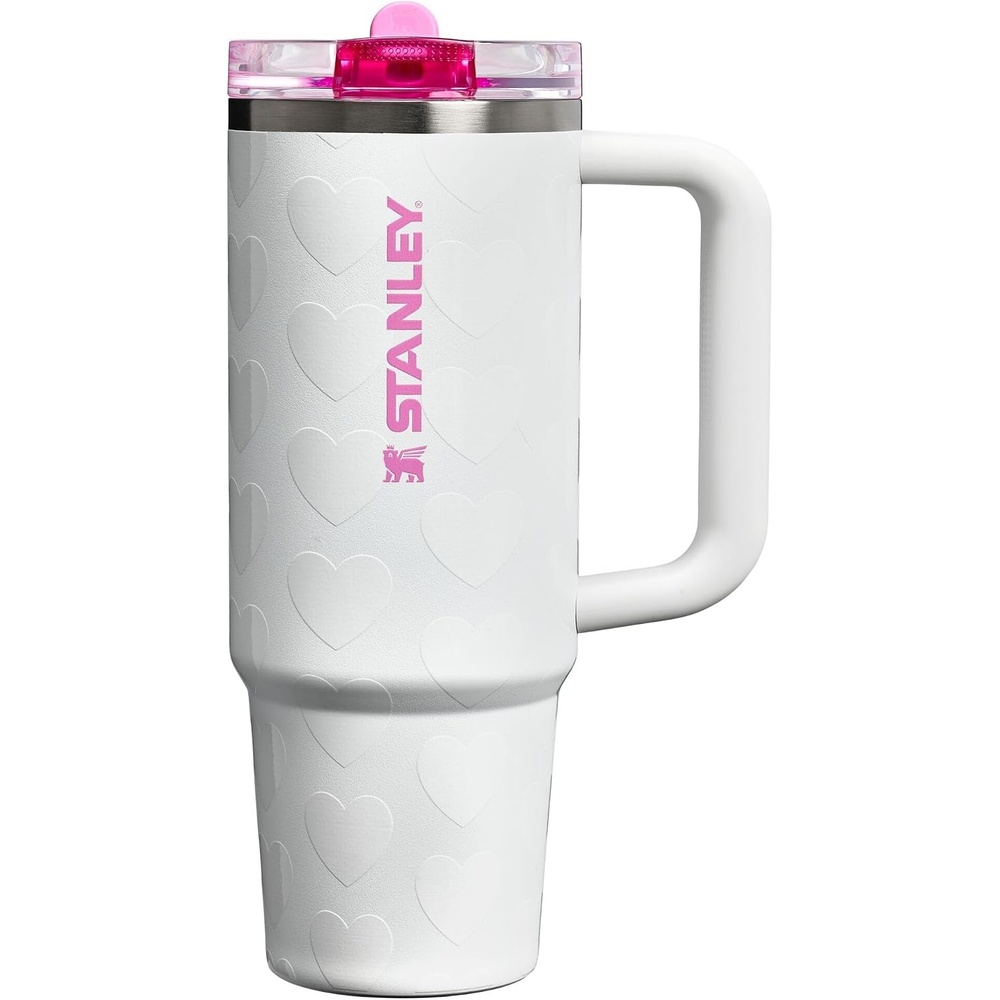 image:imageSTANLEY Quencher ProTour Flipstraw Tumbler 20 oz Chili Black BuiltIn Straw amp Handle Cupholder Compatible for Travel Leakproof Insulated Stainless Steel Cup BPAFreeFrost Lovely