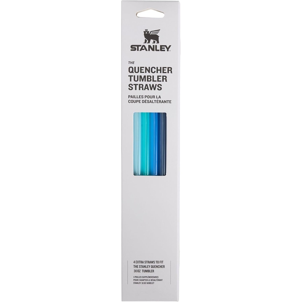 image:imageStanley Quencher Tumbler Straws Reusable Replacement Straws for Tumbler with Handle Stainless Steel Drinking Cup Accessory BPAFreeBlue Multi Pack