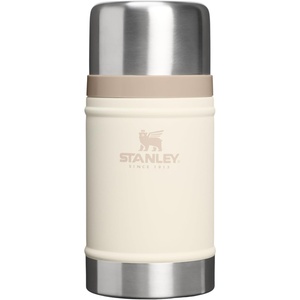 STANLEY Classic Legendary Large Food Jar 24 oz | Vacuum Insulated Food Container | Wide Mouth Screw On Lid | Stainless Steel with Leakproof Lid | BPA-Free | Hammertone Rose Quartz(Cream)