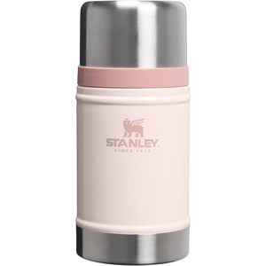 STANLEY Classic Legendary Large Food Jar 24 oz | Vacuum Insulated Food Container | Wide Mouth Screw On Lid | Stainless Steel with Leakproof Lid | BPA-Free | Hammertone Rose Quartz(Hammertone Rose Quartz)