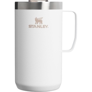 STANLEY Everyday Camp Mug 12oz | Drink Through Lid | Cup for Coffee, Tea and Drinks | Insulated Stainless Steel Coffee Mug | BPA-Free | Black 2.0(Hammertone Frost)