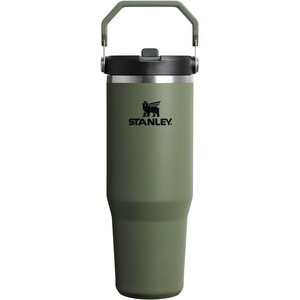 STANLEY IceFlow 2.0 Flip Straw Tumbler, 30 oz, Chili Red | Easy Carry Handle | Twist On Lid and Flip Up Straw | Leak Resistant Water Bottle | Insulated Stainless Steel | BPA-Free(Dried Pine)
