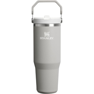 STANLEY IceFlow 2.0 Flip Straw Tumbler, 30 oz, Chili Red | Easy Carry Handle | Twist On Lid and Flip Up Straw | Leak Resistant Water Bottle | Insulated Stainless Steel | BPA-Free(Ash)