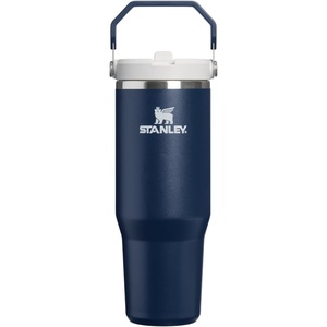 STANLEY IceFlow 2.0 Flip Straw Tumbler, 30 oz, Chili Red | Easy Carry Handle | Twist On Lid and Flip Up Straw | Leak Resistant Water Bottle | Insulated Stainless Steel | BPA-Free(Dark Navy)