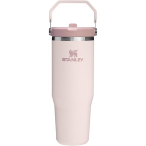 STANLEY IceFlow 2.0 Flip Straw Tumbler, 30 oz, Chili Red | Easy Carry Handle | Twist On Lid and Flip Up Straw | Leak Resistant Water Bottle | Insulated Stainless Steel | BPA-Free(Rose Quartz 2.0)