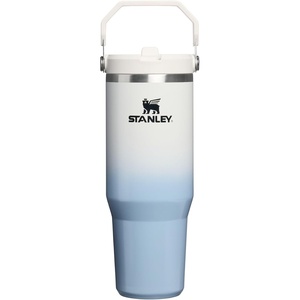STANLEY IceFlow 2.0 Flip Straw Tumbler, 30 oz, Chili Red | Easy Carry Handle | Twist On Lid and Flip Up Straw | Leak Resistant Water Bottle | Insulated Stainless Steel | BPA-Free(Blue Dream Gradient)