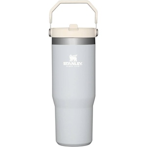 STANLEY IceFlow 2.0 Flip Straw Tumbler, 30 oz, Chili Red | Easy Carry Handle | Twist On Lid and Flip Up Straw | Leak Resistant Water Bottle | Insulated Stainless Steel | BPA-Free(Cloud)