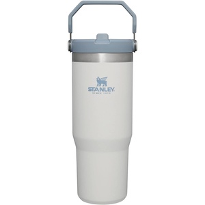 STANLEY IceFlow 2.0 Flip Straw Tumbler, 30 oz, Chili Red | Easy Carry Handle | Twist On Lid and Flip Up Straw | Leak Resistant Water Bottle | Insulated Stainless Steel | BPA-Free(Fog)